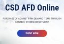 CSD AFD Online – Registration For Bike and Car Booking in Canteen Step By Step