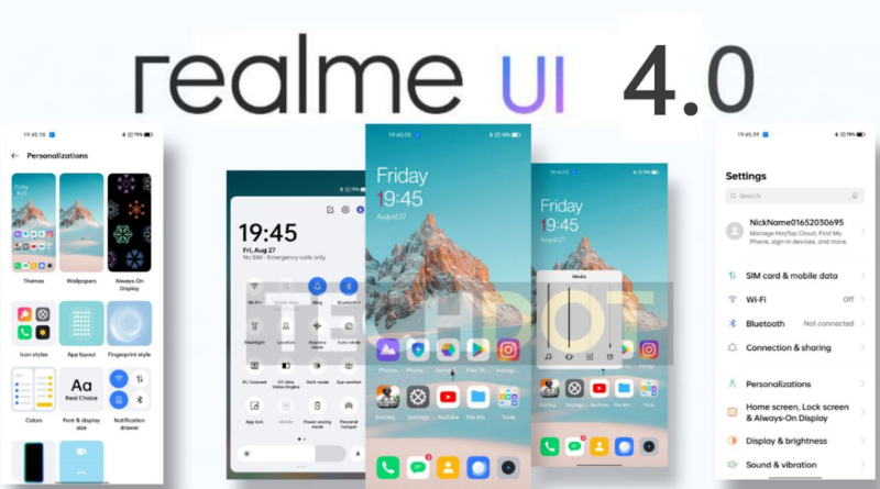 REALME UI 4.0 UPDATE